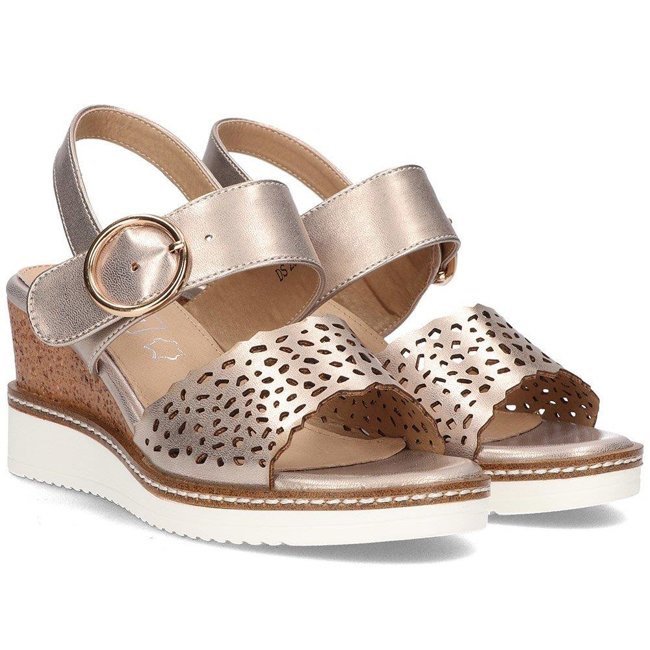 Wedge sandals Filippo DS2077/21 GO gold