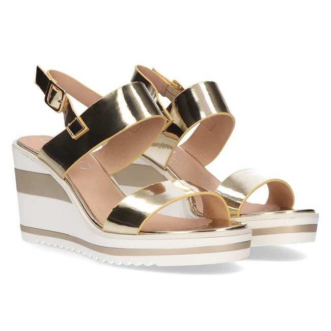 Wedge sandals Filippo DS2094/21 GO gold