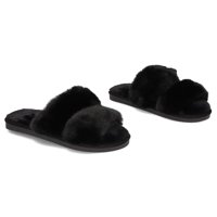 Fur slippers Black YL-60