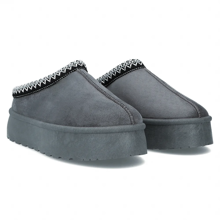 Fur slippers Filippo DK6662/24 GR grey