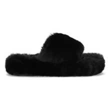 Fur slippers Filippo DK6680/24 BK black