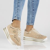 Leather Sneakers Filippo DP3682/22 BE beige