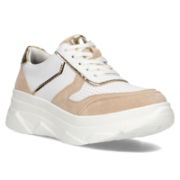 Leather Sneakers Filippo DP4579/24 WH BE white beige