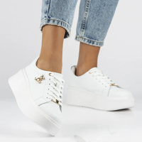 Leather Sneakers Filippo DP6246/24 WH white