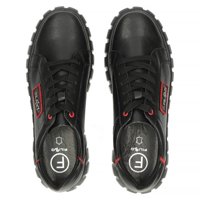 Leather Sneakers Filippo MP948/23 BK RD black