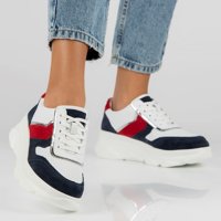 Leather Sneakers FilippoDP4579/23 WH NV white navy