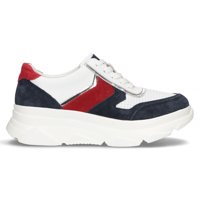 Leather Sneakers FilippoDP4579/23 WH NV white navy