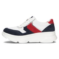 Leather Sneakers FilippoDP4579/23 WH NV white navy