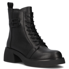 Leather ankle boots DBT6550/24 BK black