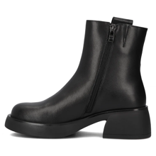 Leather ankle boots DBT6551/24 BK black