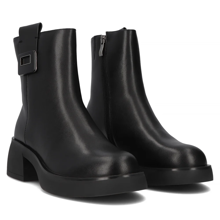 Leather ankle boots DBT6551/24 BK black