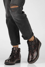 Leather ankle boots Filippo DBT3169/24 BG burgundy