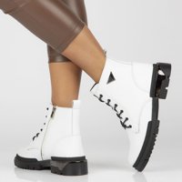 Leather ankle boots Filippo DBT4147/22 WH white