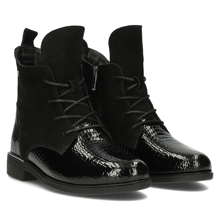 Leather ankle boots Filippo DBT4749/24 BK CR black