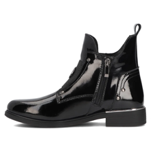 Leather ankle boots Filippo DBT4750/24 BK black