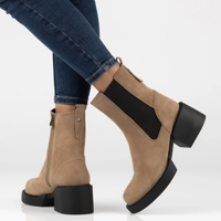 Leather ankle boots Filippo DBT4760/23 BE beige