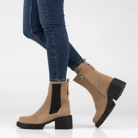 Leather ankle boots Filippo DBT4760/23 BE beige