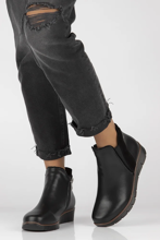 Leather ankle boots Filippo DBT4781/24 BK black