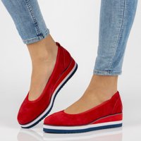 Leather ballerinas Filippo DP2323/21 RD red