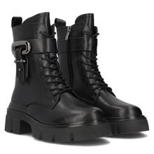 Leather boots Filippo DBT6421/24 BK black