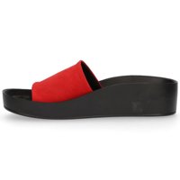 Leather flip-flops Filippo DK1220/20 RD red