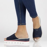 Leather flip-flops Filippo DK3635/22 NV navy