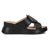 Leather flip-flops Filippo DK6050/24 BK black