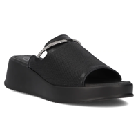 Leather flip-flops Filippo DK6067/24 BK black