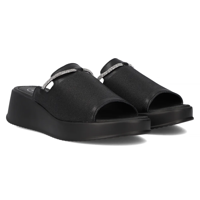 Leather flip-flops Filippo DK6067/24 BK black