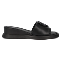 Leather flip-flops Filippo DK6068/24 BK black