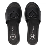 Leather flip-flops Filippo DK6068/24 BK black