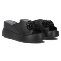 Leather flip-flops Filippo DK6077/24 BK black