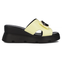 Leather flip-flops Filippo DK6078/24 YL yellow