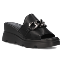 Leather flip-flops Filippo DK6144/24 BK black