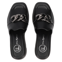 Leather flip-flops Filippo DK6144/24 BK black