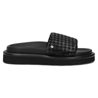 Leather flip-flops Filippo DK6150/24 BK PT black