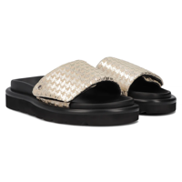 Leather flip-flops Filippo DK6150/24 GO gold