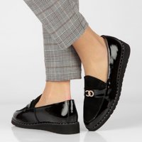 Leather loafers Filippo DP1515/23 BK black