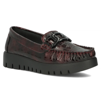 Leather loafers Filippo DP3334/24 BG maroon