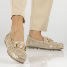 Leather loafers Filippo DP3630/23 BE Lak beige