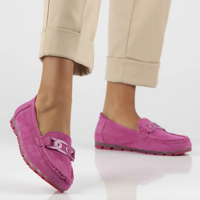 Leather loafers Filippo DP3630/24 FH pink