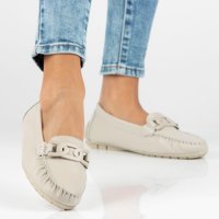 Leather loafers Filippo DP4547/23 EC ecru