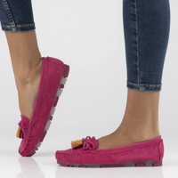 Leather loafers Filippo DP6136/24 FH fuchsia