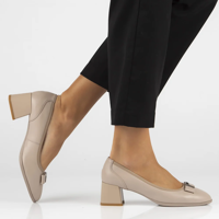 Leather pumps Filippo DP6178/24 BE beige