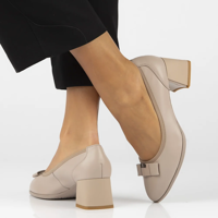 Leather pumps Filippo DP6178/24 BE beige