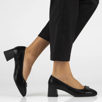 Leather pumps Filippo DP6178/24 BK PT black