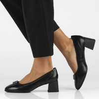 Leather pumps Filippo DP6178/24 BK black