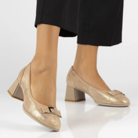 Leather pumps Filippo DP6178/24 GO gold