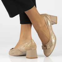 Leather pumps Filippo DP6178/24 GO gold