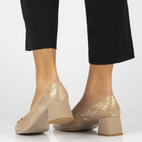 Leather pumps Filippo DP6178/24 GO gold